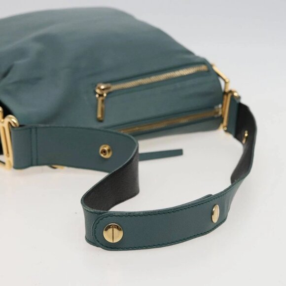 Chloe Shoulder Bag Leather Turquoise Blue Auth - Picture 6 of 16